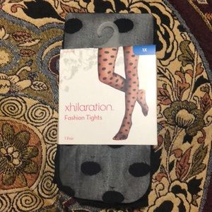 Xhilaration polka dot tights